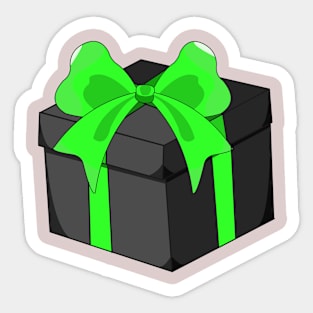 black gift Sticker